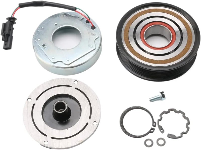 HLBTK 84203713 168305 84317506 Air Conditioner A/C Compressor Clutch Fits for Chevy Silverado 2500 3500 HD/GMC Sierra 2500 3500 HD 2015-2021 - Image 2